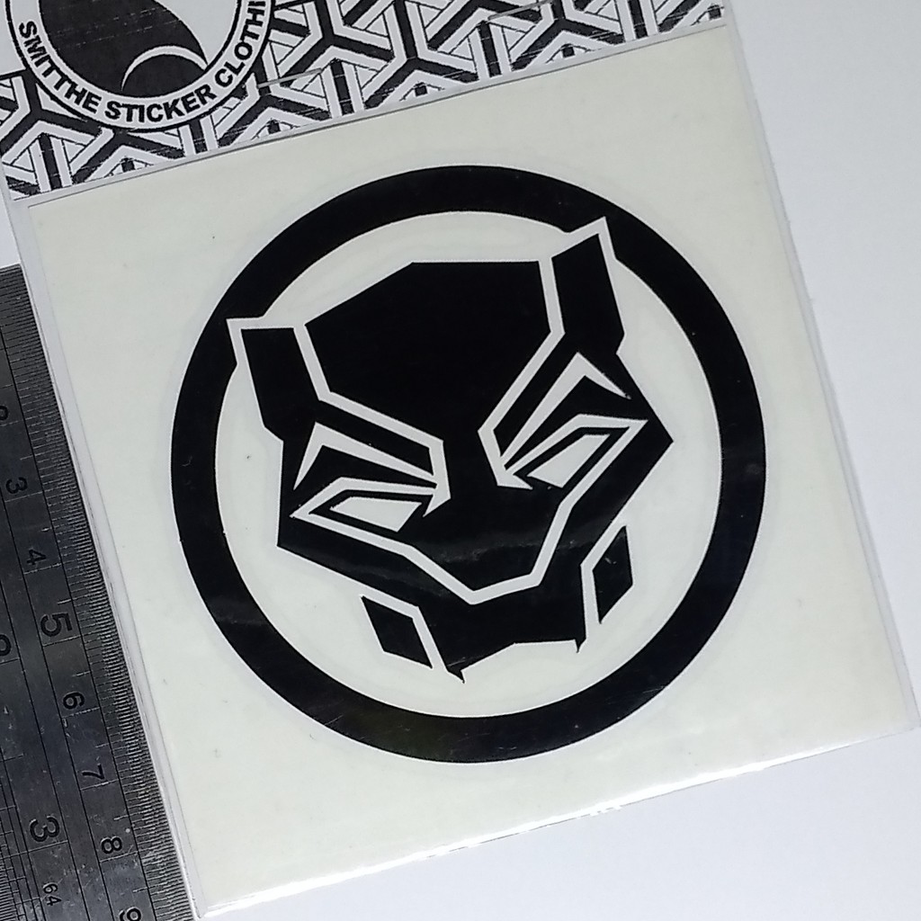 Stiker Black Panther Logo Cutting Sticker Avengers untuk aksesoris Mobil Motor