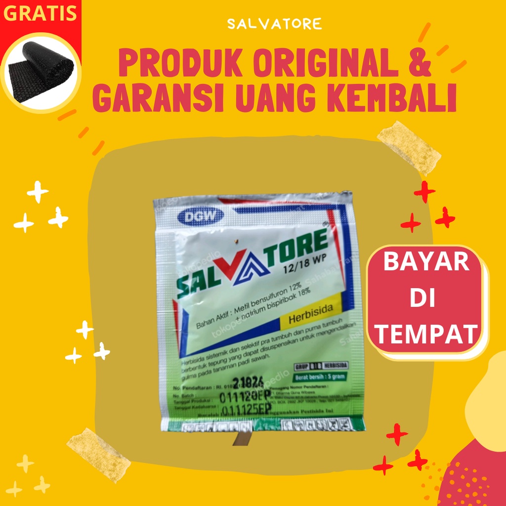 Herbisida Racun Pra Purna Tumbuh Rumput Padi Sawah SALVATORE