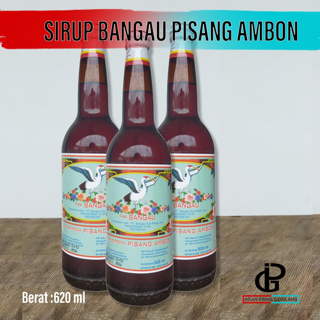 

Sirup Bango / Sirup Bangau rasa Pisang Ambon 620ml