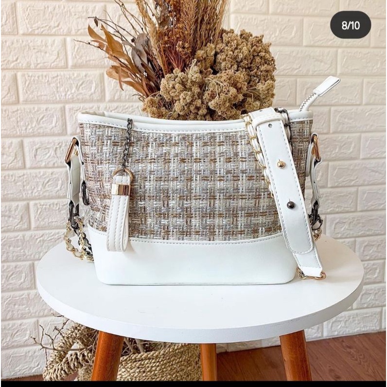 Tas Zara Gabrielle Tweed PRELOVED (Baca deskripsi)