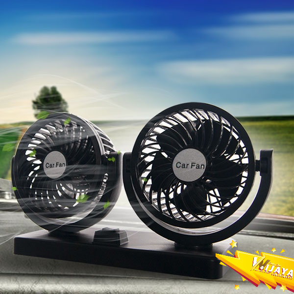 Kipas Angin Mobil Double Headed Fan / Kipas Angin Mobil 12Volt / Kipas Mobil