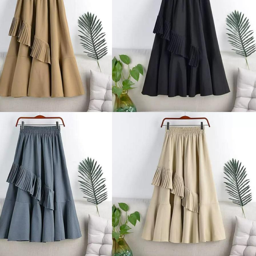 ✯ AIDHA SKIRT - rok murah / skirt murah / rok panjang / rok wanita / rok / basic skirt / skirt ♧