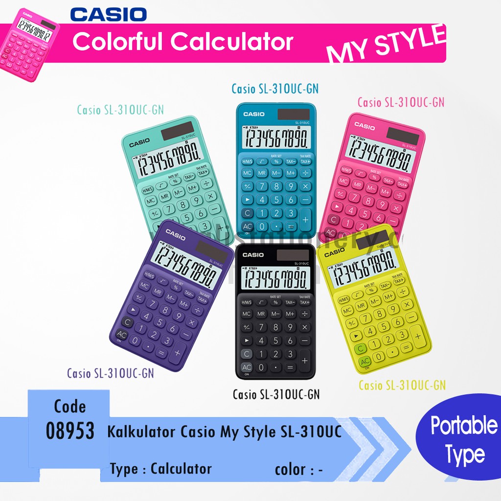 

Kalkulator CASIO SL-31OUC 10 Digits