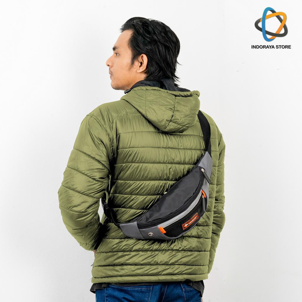 WAISTBAG PRIA TAS SELEMPANG PRIA SLINGBAG COWOK TAS SLEMPANG DADA FASHION PRIA -INDORAYA STORE