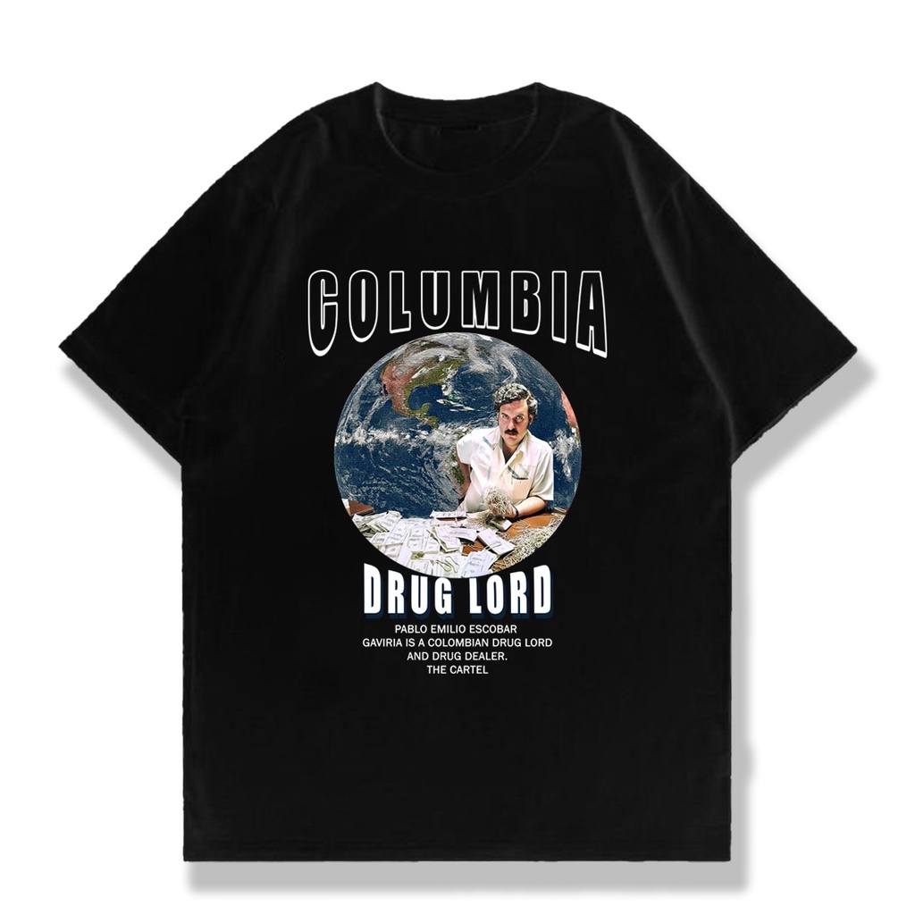 narcos - kaos pablo escobar - cartel escobar - T-shirt Kaos Distro