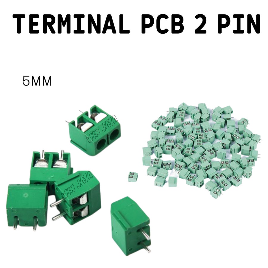 TERMINAL PCB BLOCK SCREW 2 PIN TERMINAL KONEKTOR KF30 5mm - HIJAU