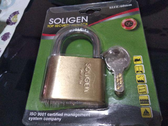 Gembok Soligen Per 60 Mm Pendek Kuningan Computer Key