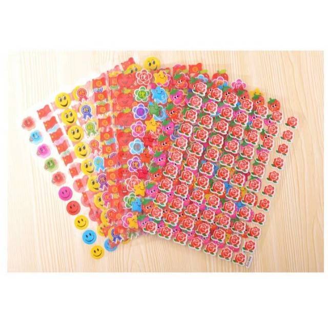 

(3 lembar) STICKER ANAK REWARD - STIKER BINTANG SMILE STAR - hyperstore