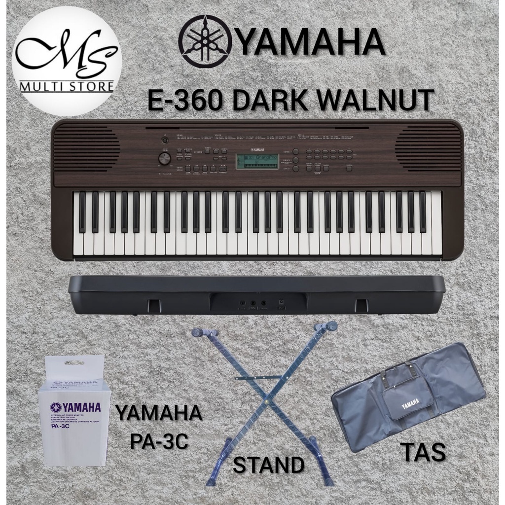 KEYBOARD YAMAHA PSR E360 - E  360 - E360DW - E360 DW - E 360 DW - E 360 DW - TAS - STAND