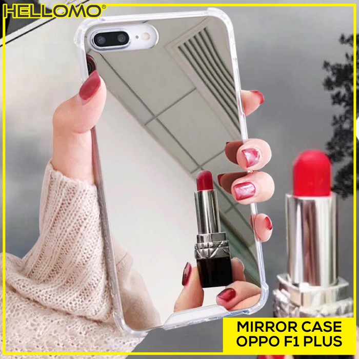 Casing Anti Crack Mirror Oppo A39 A57 Case Anticrack Cermin HP Oppo - SILVER