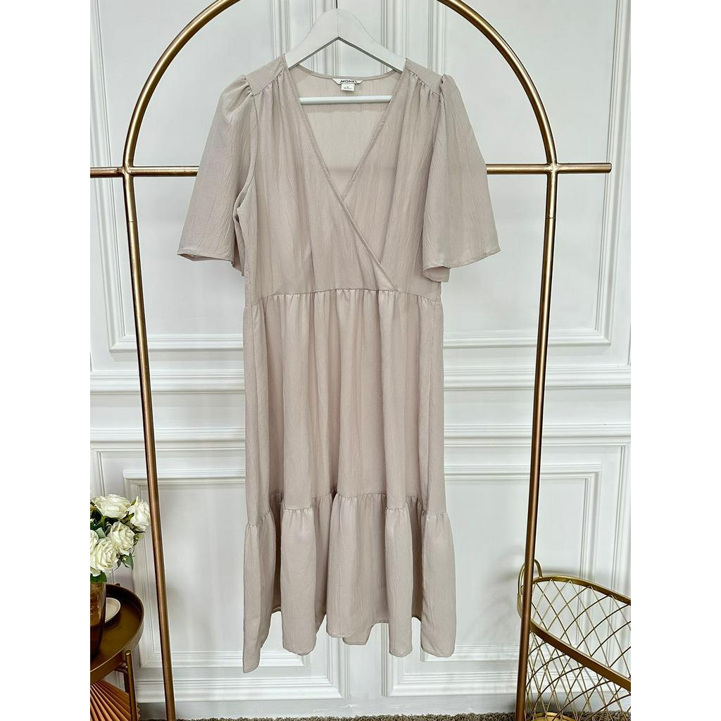 MNK midi wrap dress