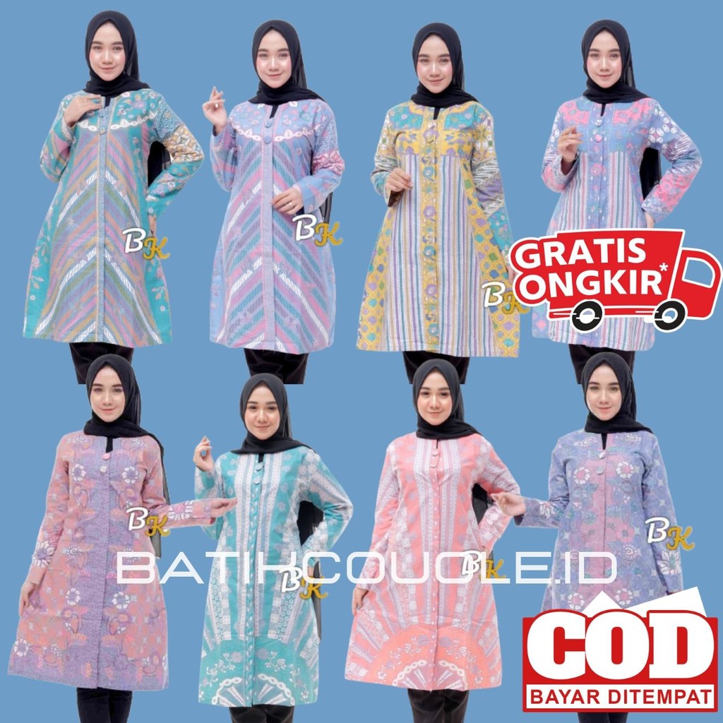 Terlaris Batik Tunik Motif Terbaru Pekalongan Original Zipper M L Xl Xxl Xxxl Td 168 Mygnx8OIGXMJ7Y