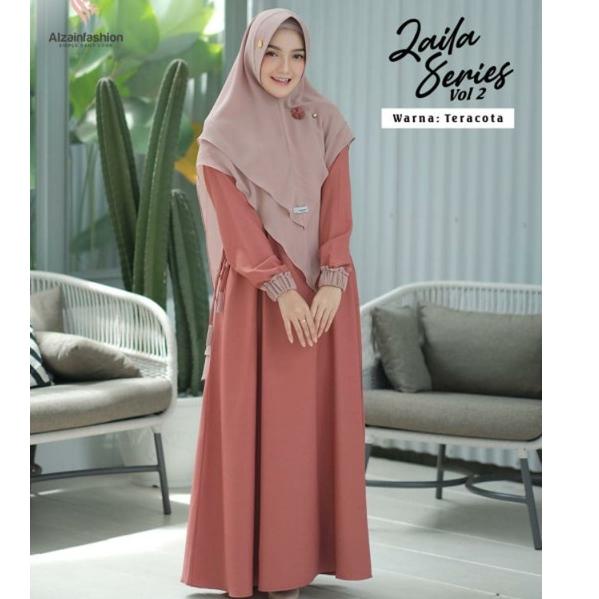 Lagi Tren.. ZAILA SYARI PLUS KHIMAR CERUTTY GAMIS UKURAN S M L XL XXL XXXL 4XL GAMIS SYARI BUSUI POL