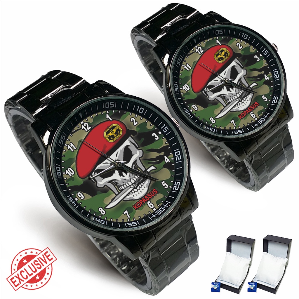 Jam Tangan Rantai Couple KOPASSUS -03 (Special)