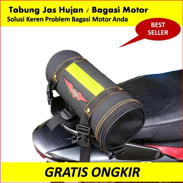 WA Speed - Tabung Bagasi Tas untuk Jas Hujan Motor Touring Tour Biker