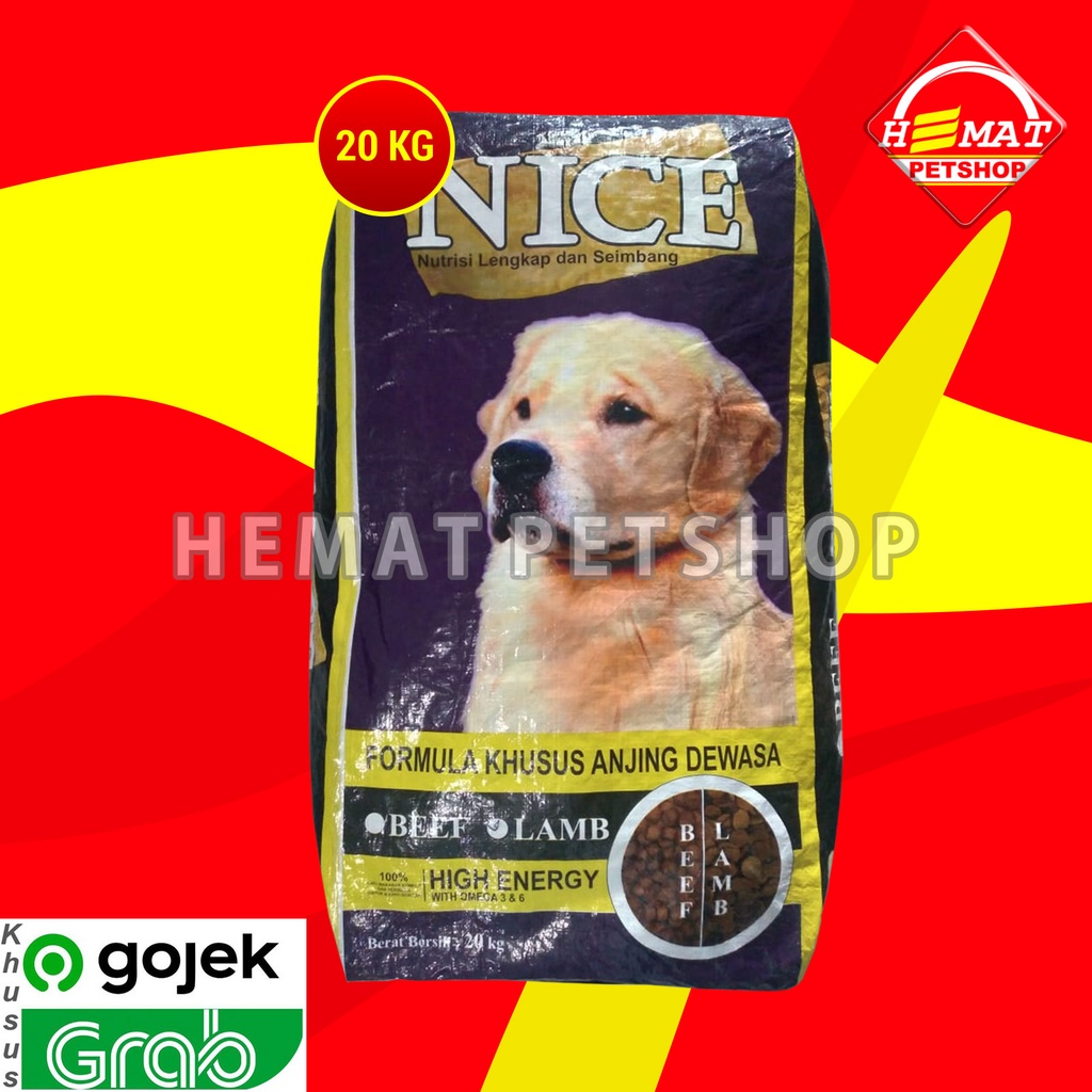 [GOSEND] Makanan Anjing Nice Dog Lamb 20kg / NiceDog 20 kg / Dog Food