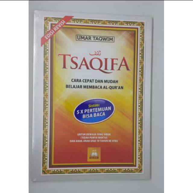 Buku tsaqifa cara cepat belajar baca alquran