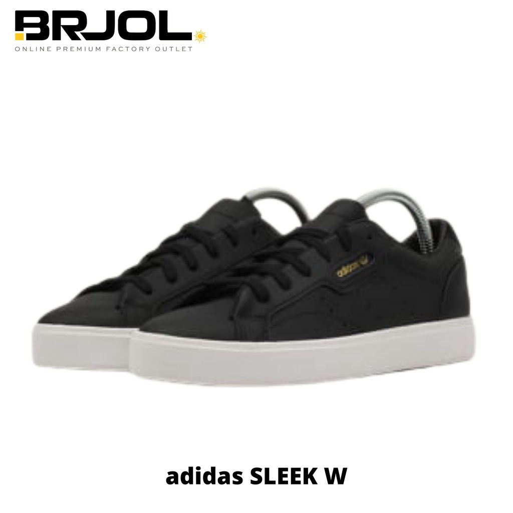 SEPATU KASUAL PRIA ORIGINAL ADIDAS SLEEK W CG6193 HITAM
