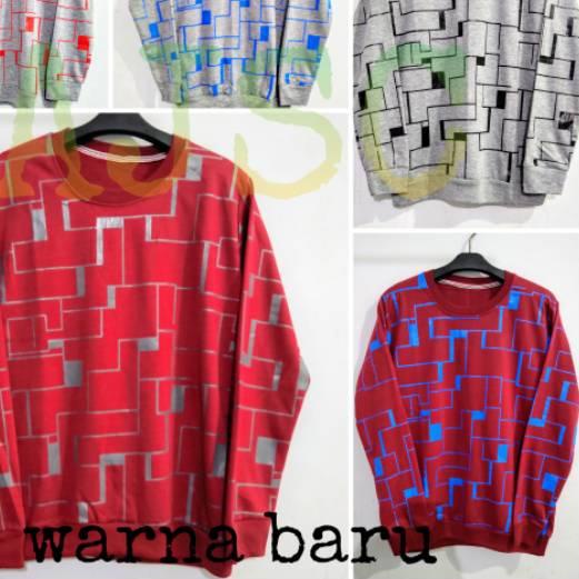 ✦ Kaos pria VIRENZA sweater lengan panjang cowok bahan babyterry baju VIRENZA ►