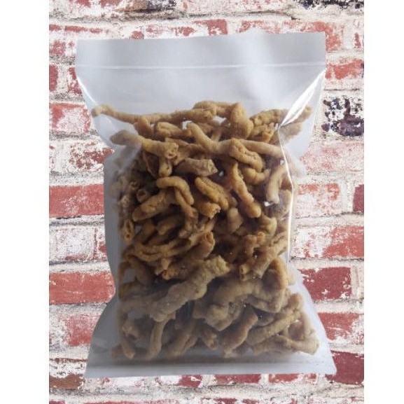 250 GR KERIPIK USUS AYAM ORIGINAL MURAH AUFARO SNACK (BACA DESKRIPSI)