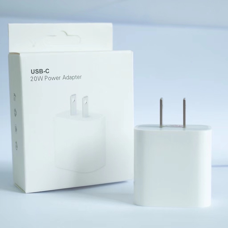 Adapter Power Charger 20W USB-C Fast Charging Plug US Untuk iPhone 11 / 12 / 13PRO max / 14 / 14pro max / 14pro