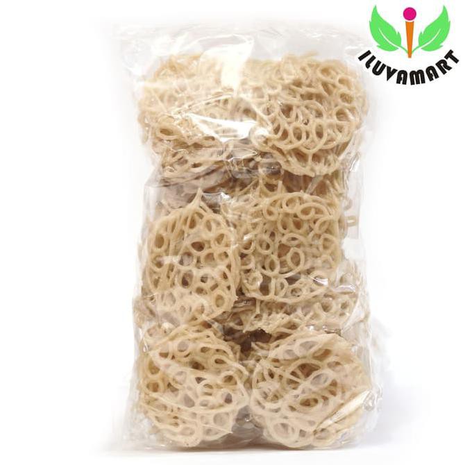 

Kerupuk Vegan / Krupuk Vegetarian Ay Keriting Putih Mentah