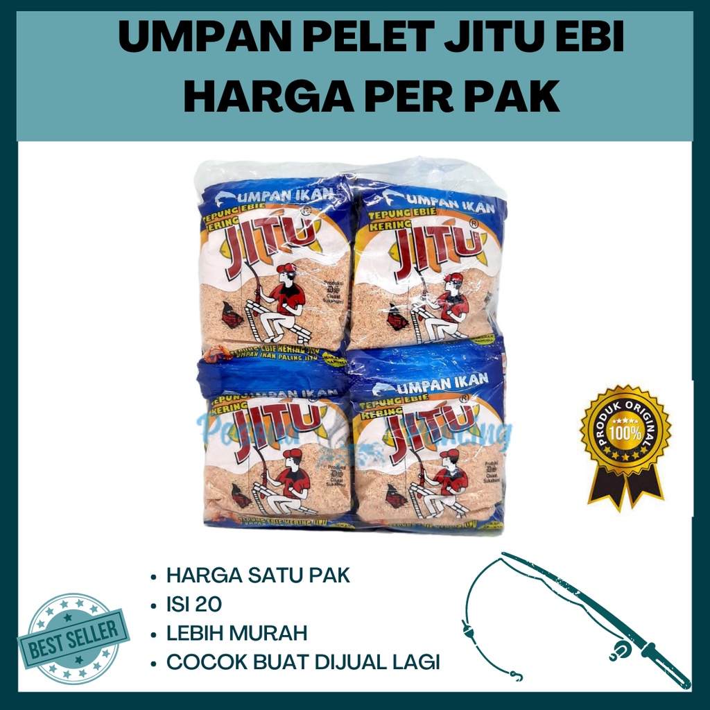 UMPAN PELET JITU EBI/BIRU SATU PAK ISI 20