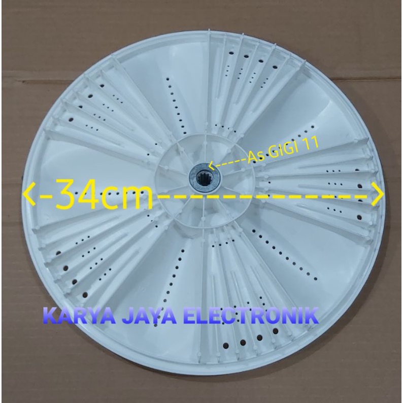 Pulsator Mesin Cuci Aqua AQW86SB ASW-B90HT 1 Tabung diameter 34cm gigi 11