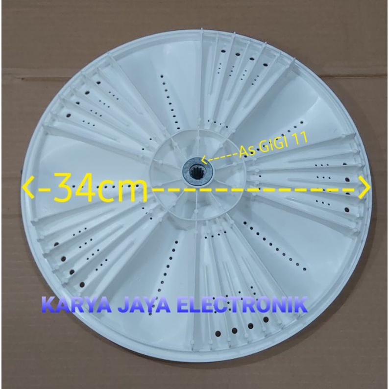 Pulsator Mesin Cuci Aqua AQW86SB ASW-B90HT 1 Tabung diameter 34cm gigi 11