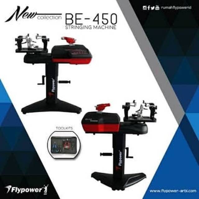 Mesin Pasang Senar Raket Badminton Digital FLYPOWER BE - 450 / BE-450 DIJAMIN ORIGINAL
