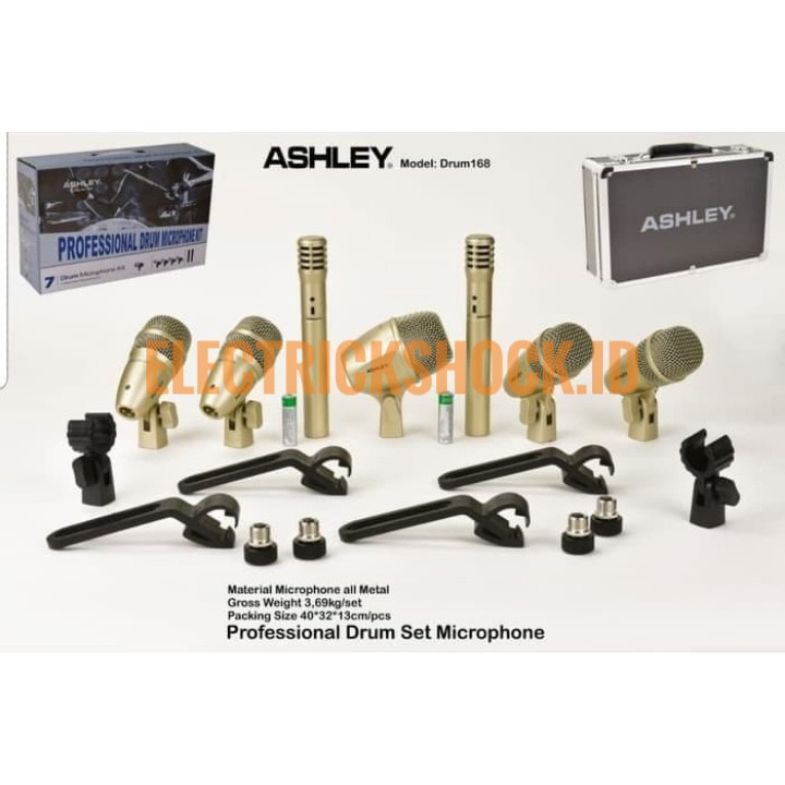 Mic drum ashley 168 1 set mic drum