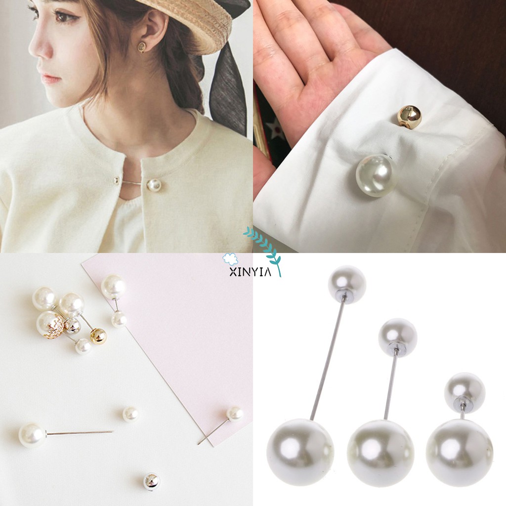 Aksesoris Fashion Murah Mutiara Bros Korea Bros Pearl Pin Brooch Berlian Wanita