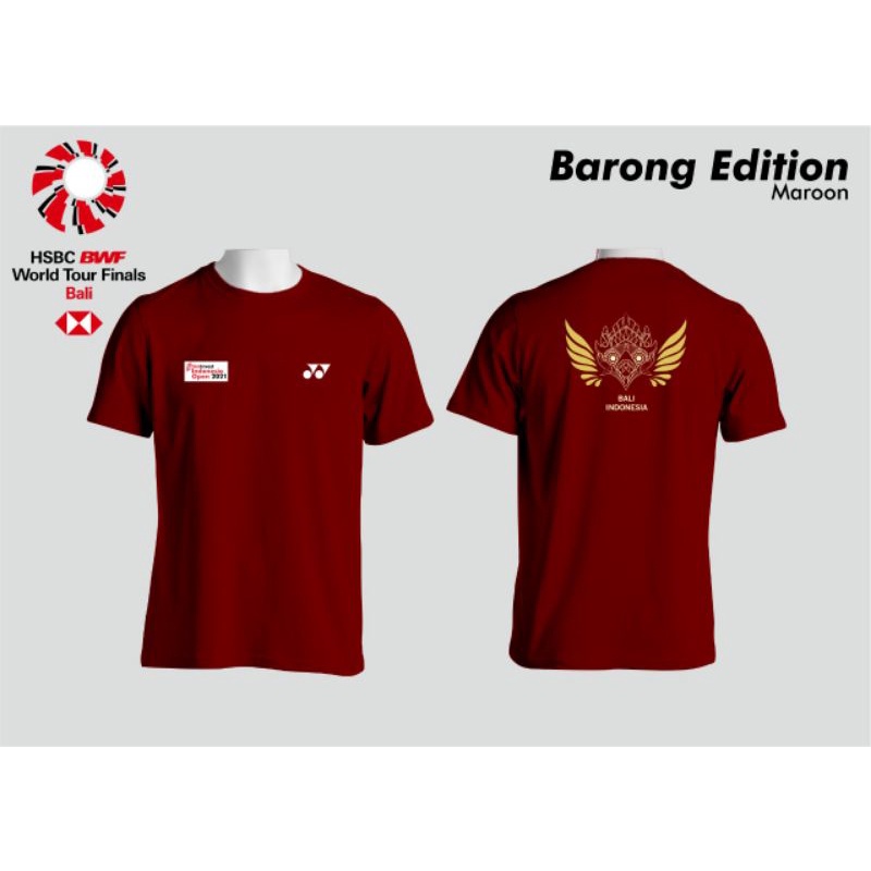 Baju Olahraga Badminton Edition Indonesia Wonderland Barong Atasan Baju Bulutangkis Murah Terbaru