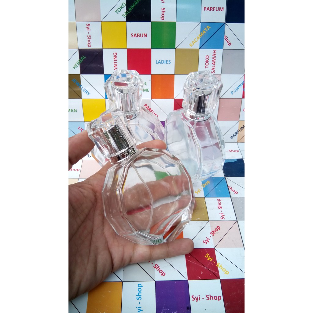 Botol Parfum Spray 100ml Tutup Pres Seperti Botol Ori