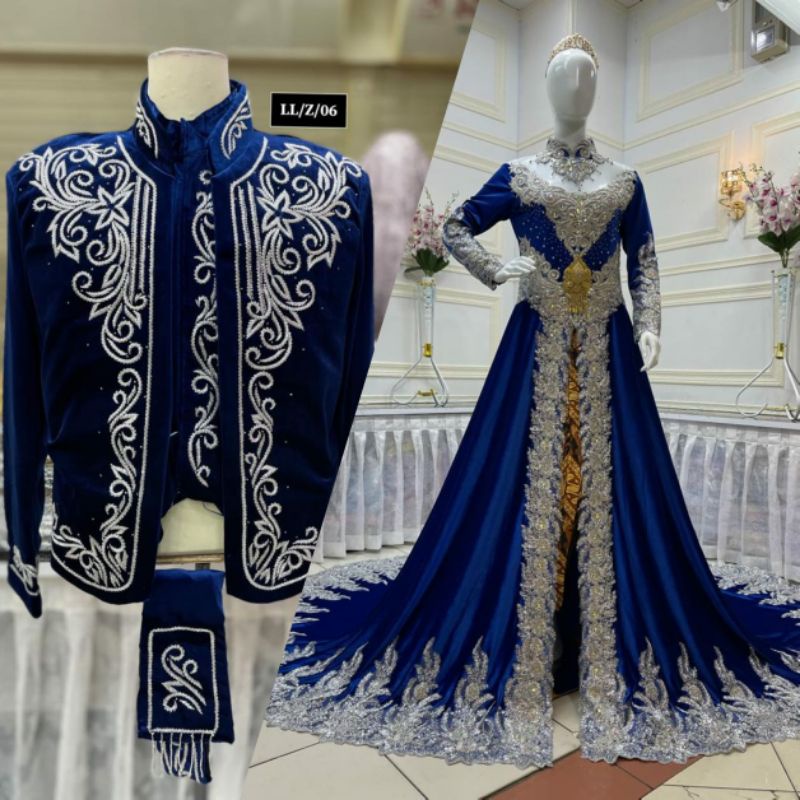 Kebaya pengantin bludru/kebaya bludru jawa/kebaya couple