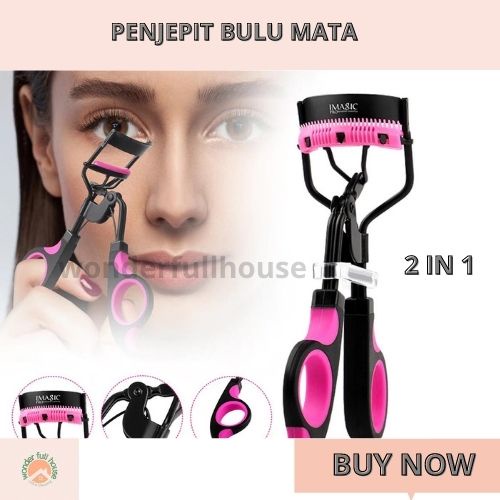 Penjepit Bulu Mata Imagic 2in1 Pelentik Dengan Sisir Eyelash Curler