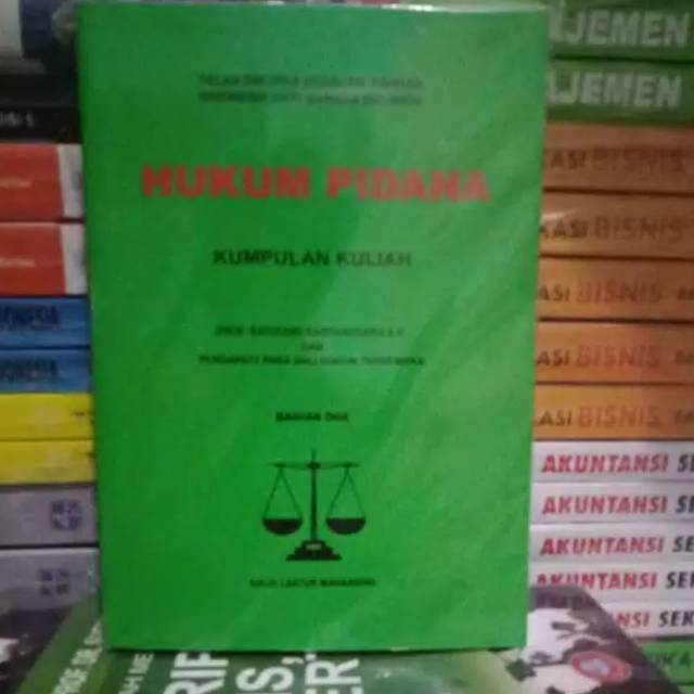 

Hukum Pidana Kumpulan Kuliah Bagian 2 by Satochid Kartanagara