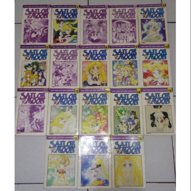 Sailor Moon 1-18 tamat set 4