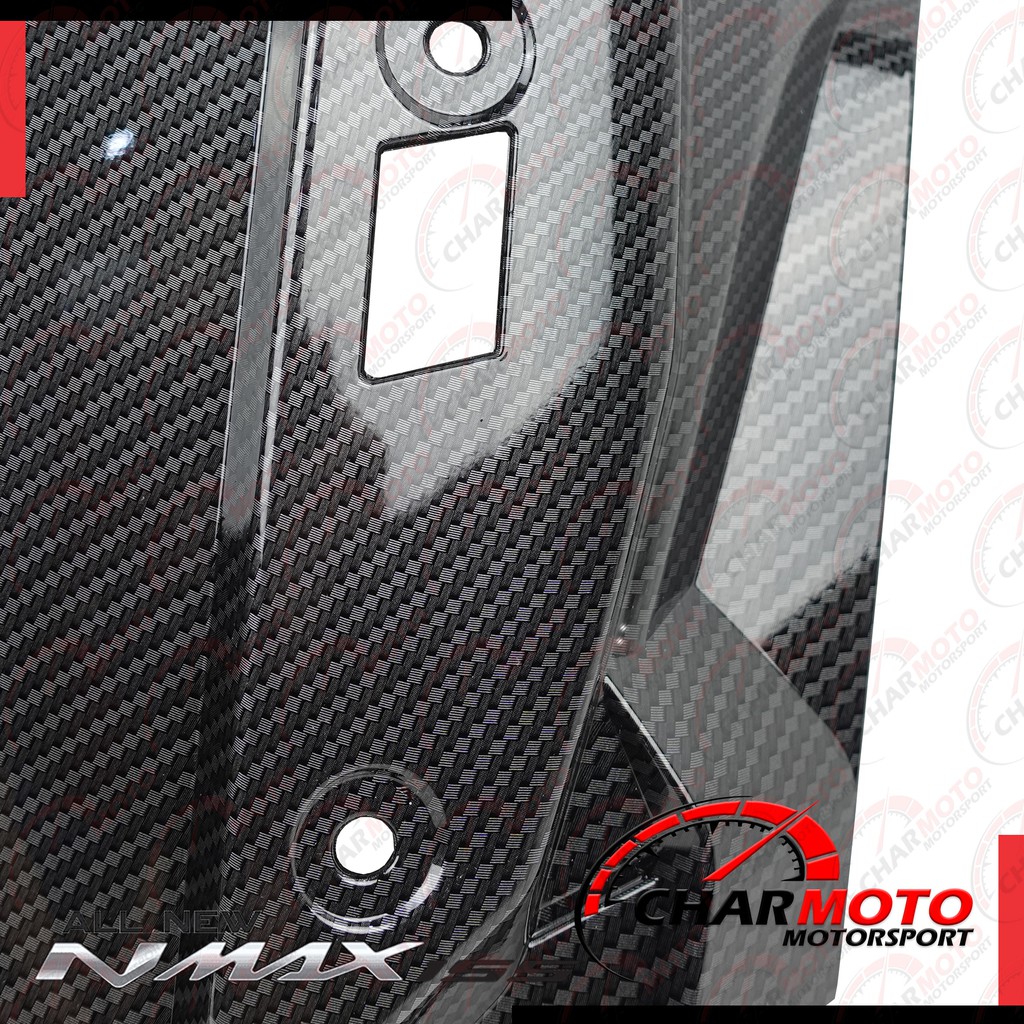 COVER TUTUP TAMENG BAGIAN DEPAN NMAX 2020 CARBON - CHARMOTO