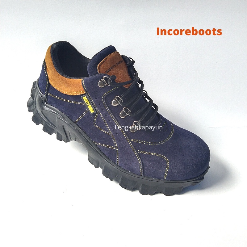 Sepatu Safety Shoes Boots Pria Wanita Ujung Besi Size 36-44