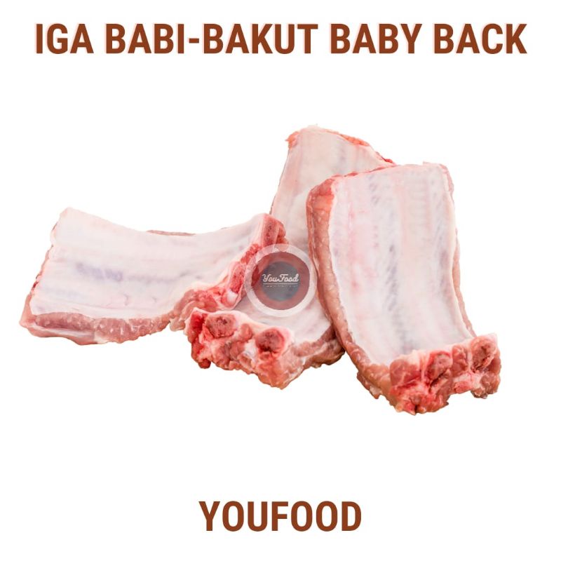 

IGA BABI BABY BACK-Iga Murni-Potong Kecil/BAKUT PAIKUT BABY-Babi Bali
