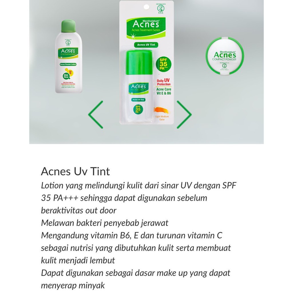 ACNES UV TINT DAILY UV PROTECTION SPF35PA+++ 30GR