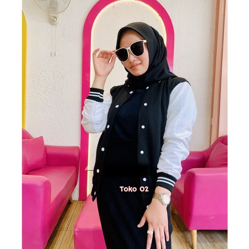 Jaket Varsity Polos || Jaket Baseball Polos II Varsity Jacket II Jaket Varsity Milea