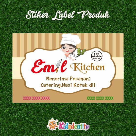 

Stiker Nasi Box Bento custom desain