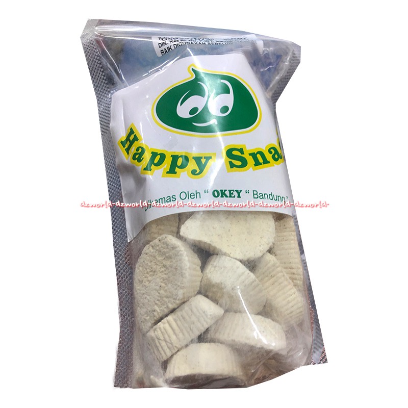 Happy Snack Kue Sagu 200gr Cemilan Snack Saggu Putih Happy Snek Happysnack Untuk Lebaran Hepi Snack