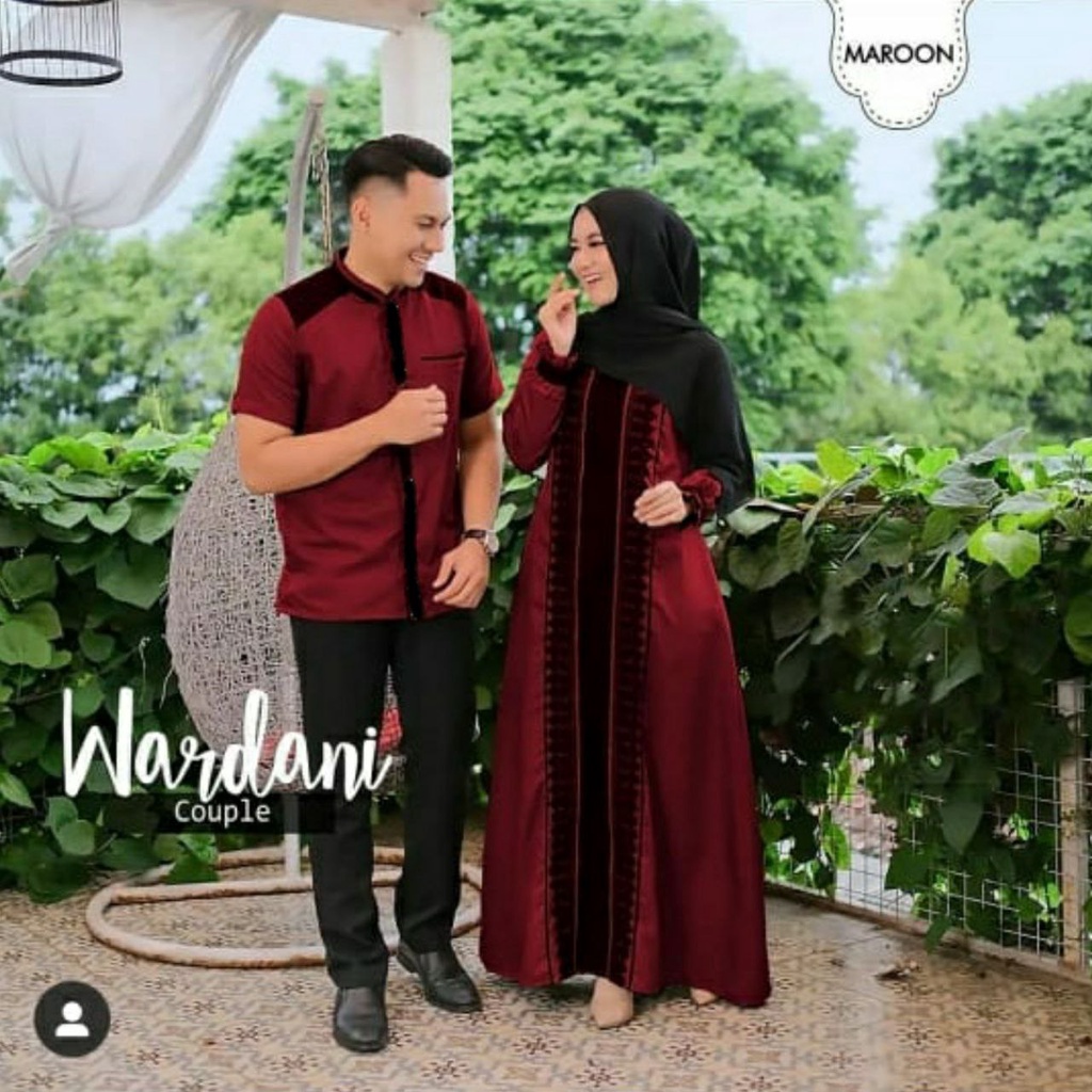 SAROJA (555) BAJU COUPLE KEKINIAN COUPLE MOSCREPE PREMIUM WARDANI