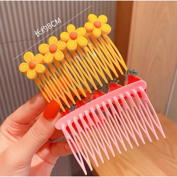 1SET 3PCS JEPIT RAMBUT ANAK PEREMPUAN JEPIT RAMBUT SISIR HAIRPIN MOTIF LUCU AKSESORIS RAMBUT ANAK IMPORT AK42