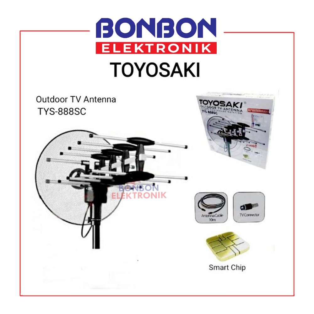 Toyosaki Antena TV Outdoor TYS-888SC Remote Controlled Rotation