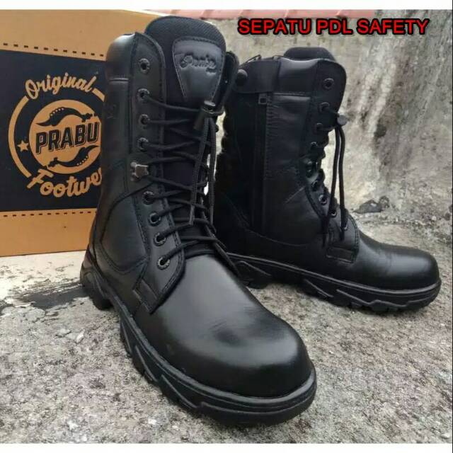 Sepatu PDL 100% Kulit Asli sepatu TNI Satpam / sepatu safety / sepatu bigsize jumbo