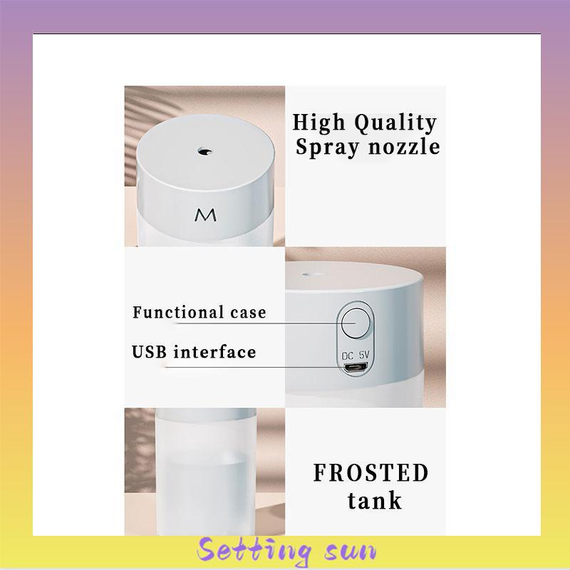 Air Humidifier Mini Portabel Usb Ultrasonic Air Atomizer Alat Penyemprot Rumah Kantor Pembersih Udara TN